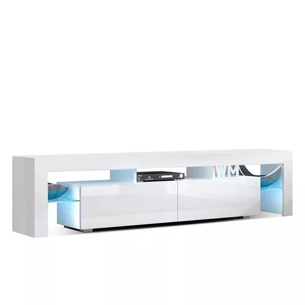 1.9m RGB LED TV Stand Cabinet / Entertainment Unit