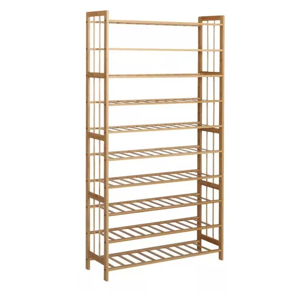 10-Tier Bamboo Storage Shelf