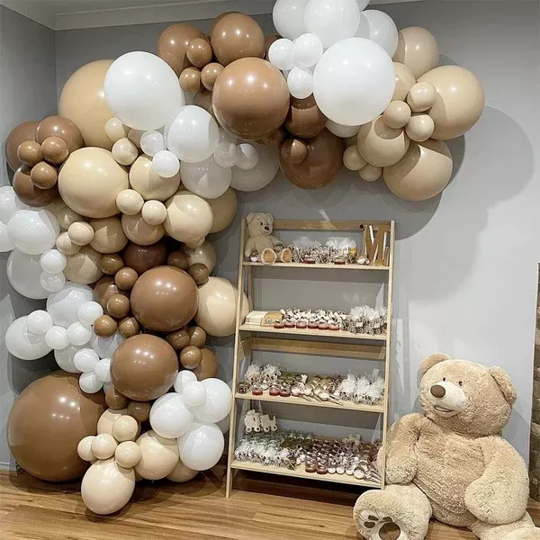 122X Coffee Balloon Arch Garland Kit | Baby Shower | Wedding | Birthday Party Decor
