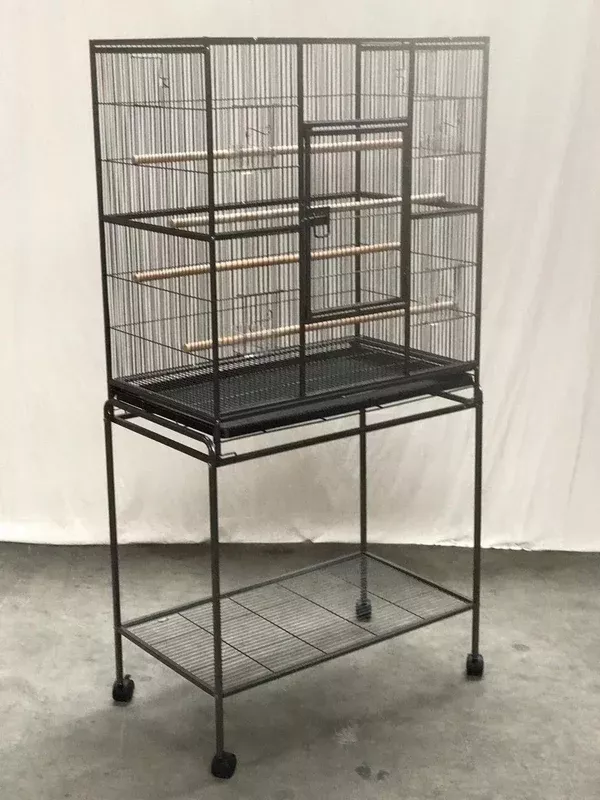 161 cm Bird Cage Parrot Aviary Pet Stand-alone | Budgie Perch Castor Wheels