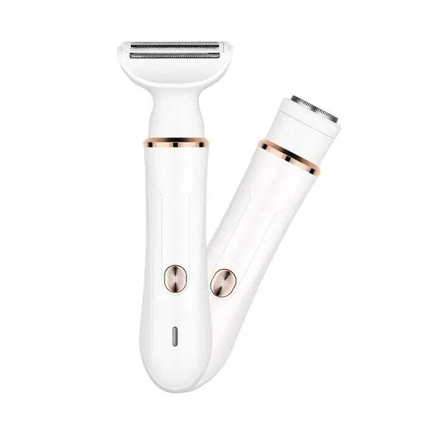 2-in-1 Electric Lady Shaver with Precision Tip | Portable & Rechargeable Grooming Tool