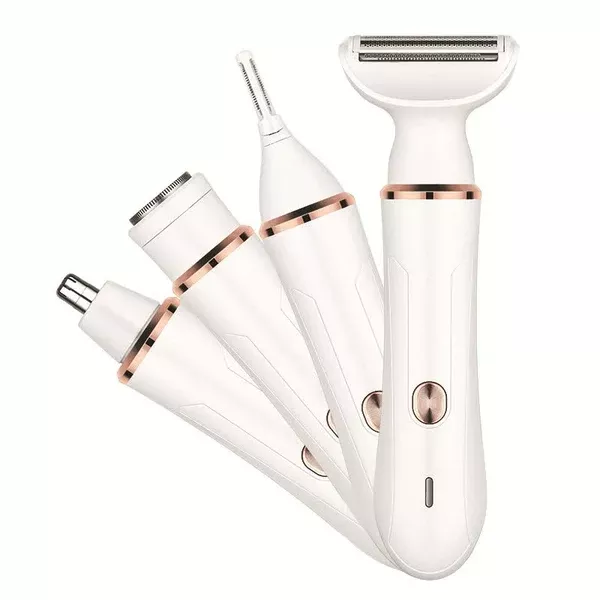 4-in-1 Electric Lady Shaver Kit | Rechargeable & Portable Grooming Solution