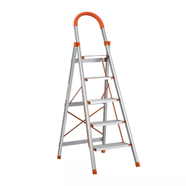 5 Step Ladder | Multi-Purpose | Folding Aluminium | Light Weight | Non-Slip Platform