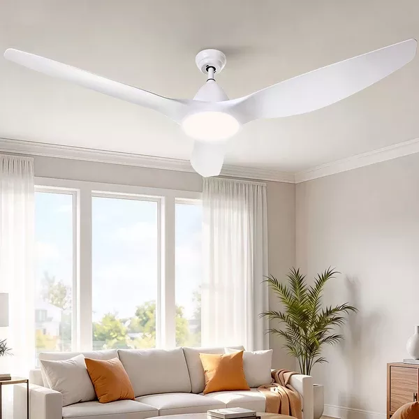 64'' Ceiling Fan with LED Light & Remote | DC Motor | 3 Blades
