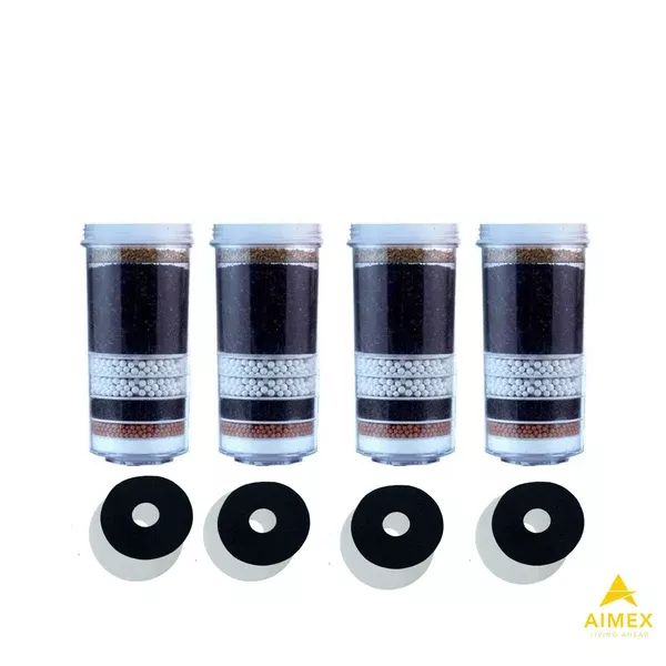 Aimex 8 Stage Water Fluoride Filter Cartridges x 4 - Pure Water