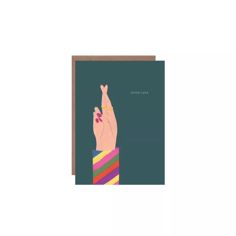 ‘Good Luck Hand’ Greetings Card