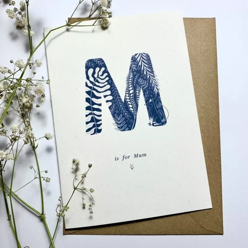 ‘M is for Mum’ Greetings Card