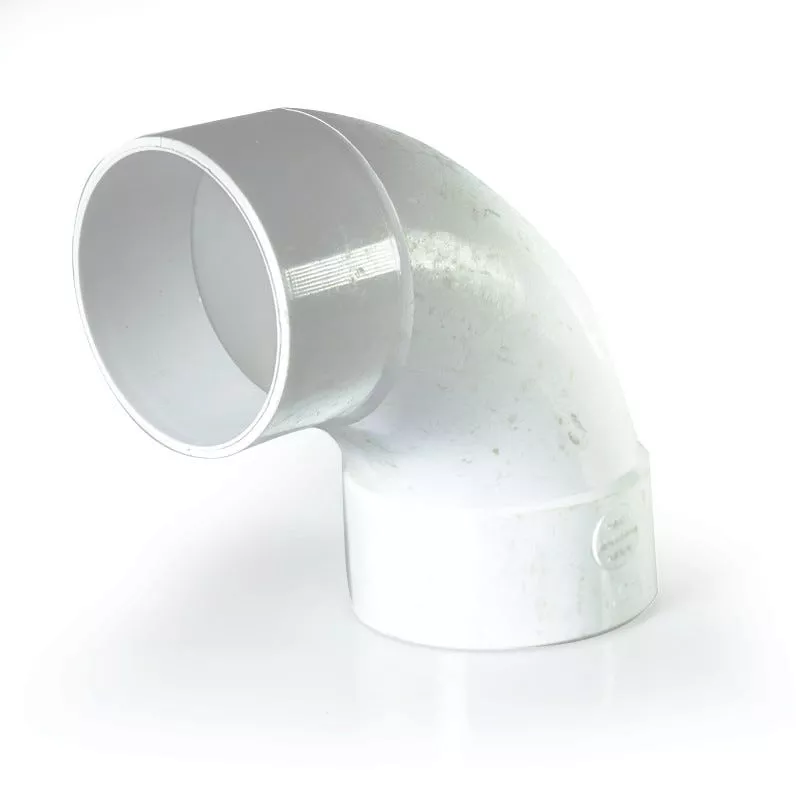 Multi Fittings – 4" PVC Sewer 90° (1/4) Bend Long Turn Street Elbow S X H