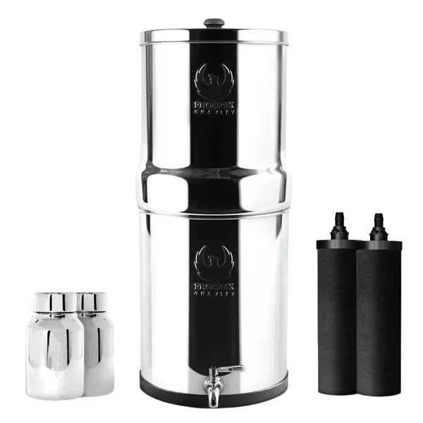 Phoenix Stainless Steel 6L with Fluoride & Smart Carbon Filter | No Stand