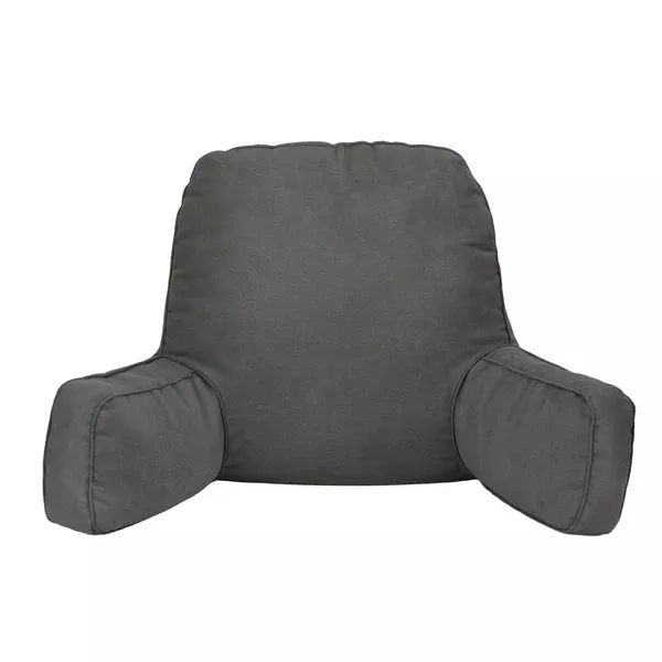 Reading Pillow | Back Rest | Lumbar Support Cushion | Grey