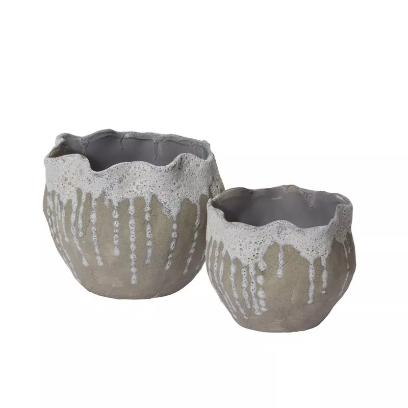 Thalassa Pot|7.75″x 6.75″x 5.75″|9.5″x 8.5″x 7″