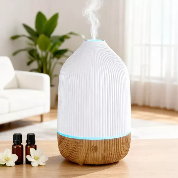 Ultrasonic Aroma Diffuser | 100ml | LED Lights | Iron | Forest Design (Style A)