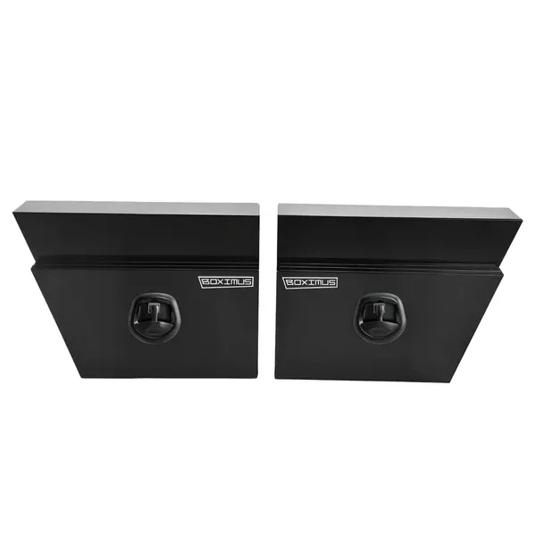 Under Tray Tool Box | Black Aluminium | 600mm | Pair Set