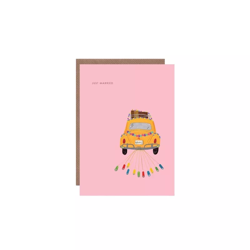 ‘Wedding Beetle’ Wedding Greetings Card