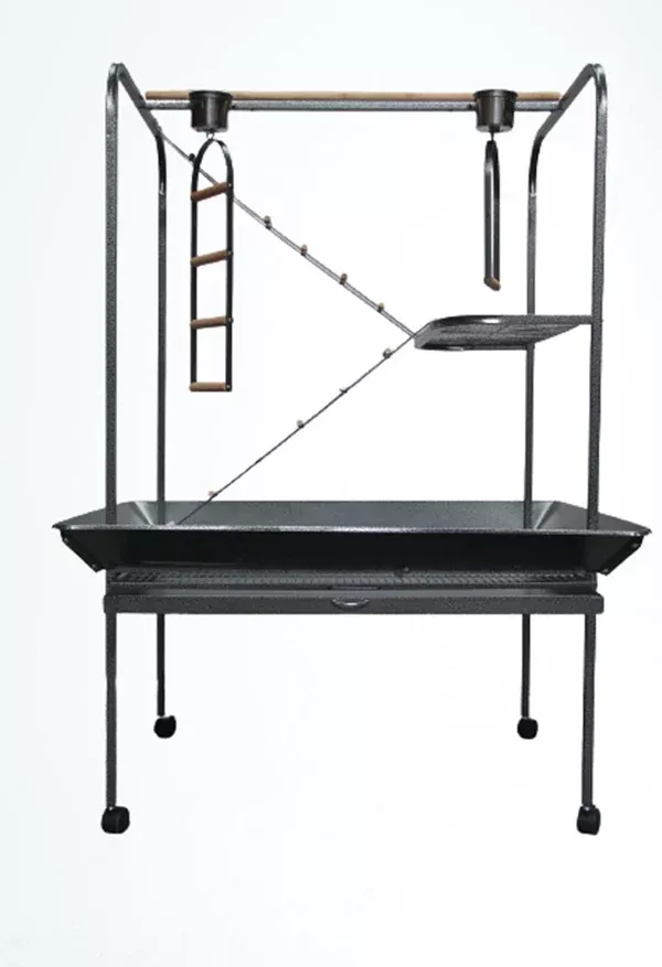 XXL Bird Cage Parrot Playpen Gym Toy Stand | With Swing Ladders On Wheels